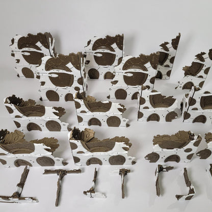 Foldable Eldar 10th Edition 40k Terrain: Space Elf Ruins - 40k Chapter Approved