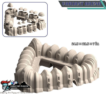 Boroll Fighting Pits Terrain: Sci-Fi Arena Wargame Set (28-32mm)