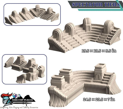 Boroll Fighting Pits Terrain: Sci-Fi Arena Wargame Set (28-32mm)