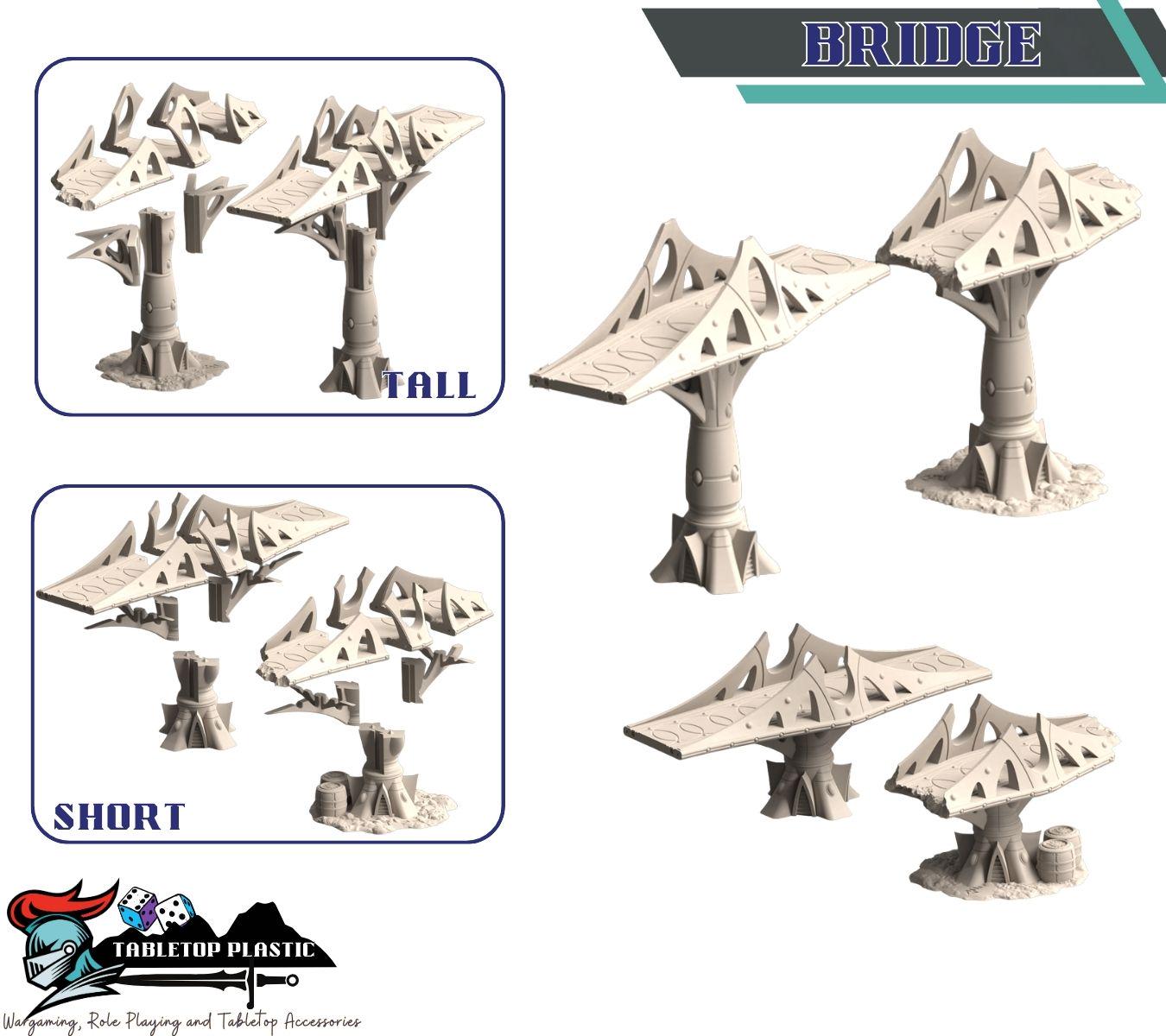 Caeleth Desecrated Sanctuary Eldar Terrain: Imperium Colony on a Abandoned world - 28mm Gothic Bridges