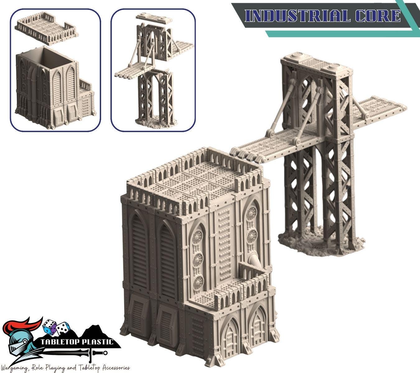 Caeleth Desecrated Sanctuary Eldar Terrain: Imperium Colony on a Abandoned world - 28mm Gothic Bridges