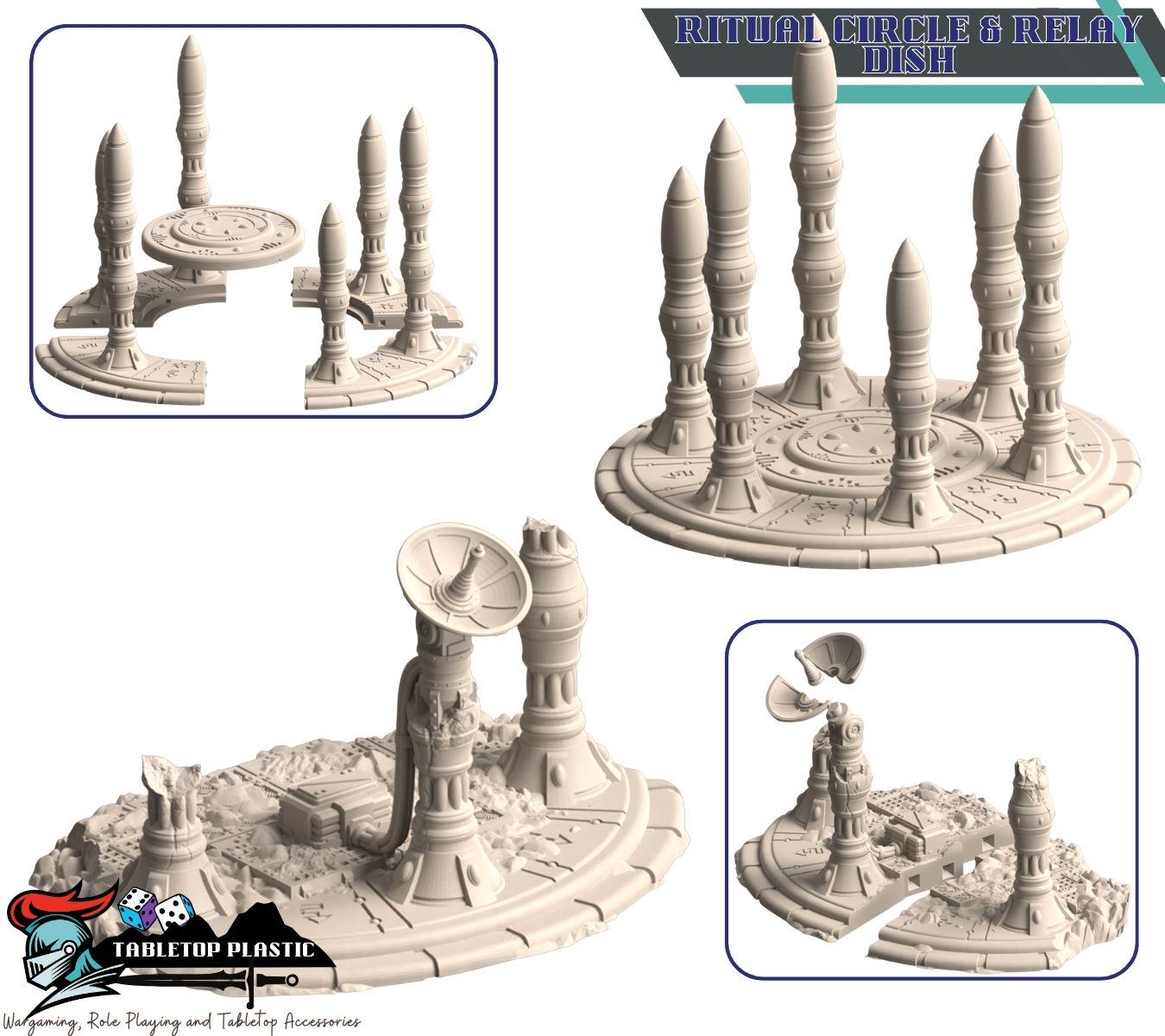 Caeleth Desecrated Sanctuary Eldar Terrain: Imperium Colony on a Abandoned world - 28mm Gothic Bridges