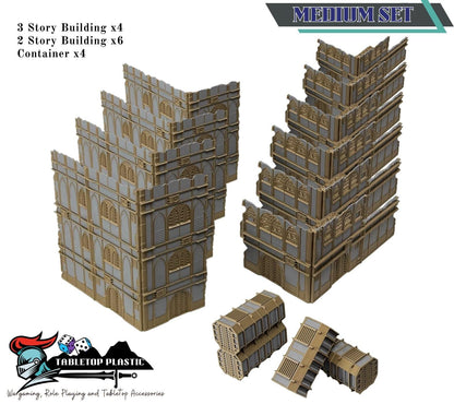 WTC 2025 Tournament Terrain: Foldable Ruins & Containers - Map Pack v2.3