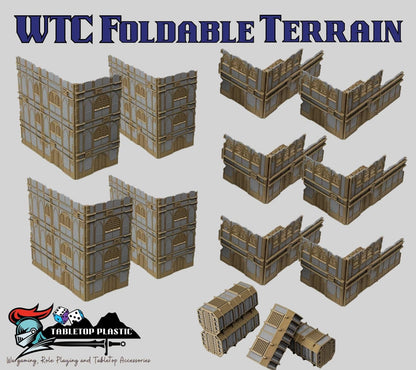 WTC 2025 Tournament Terrain: Foldable Ruins & Containers - Map Pack v2.3