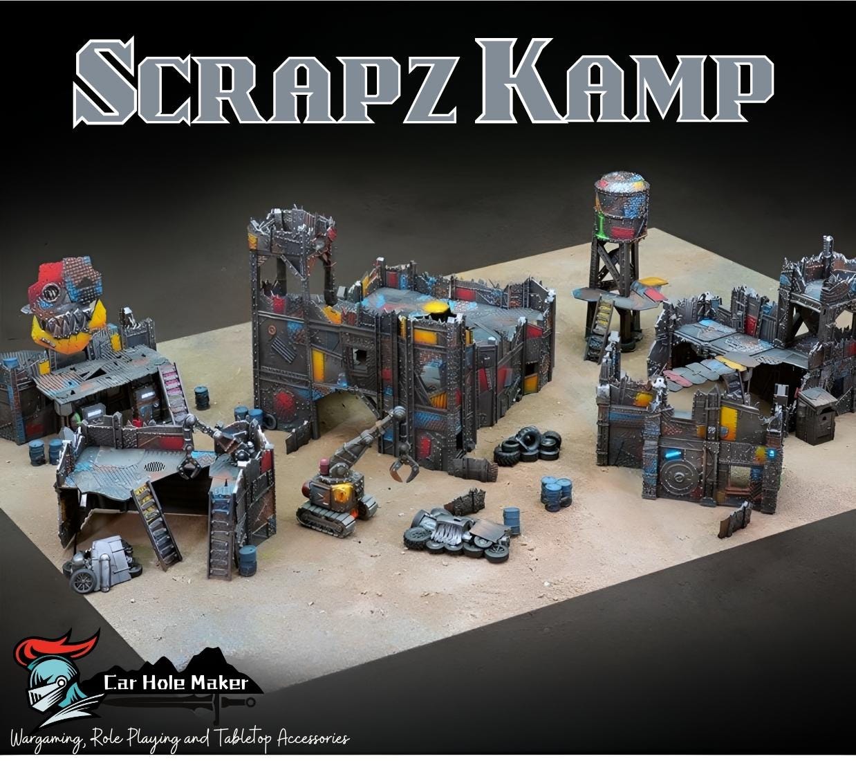 Modular Ork Terrain: 40K/Kill Team Scrapz Kamp