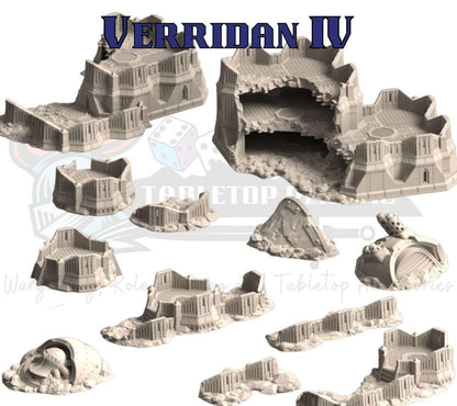 Verridan IV — Desolated Massacre Site (28–32 mm Sci‑Fi Trenches, Bunkers & Titan Ruins)