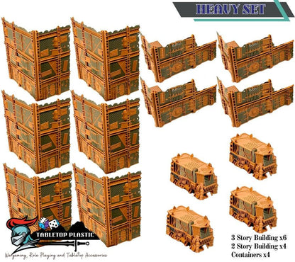 WTC 2025 Tournament Space Orks Terrain: Foldable Ruins & Containers - Map Pack v2.3
