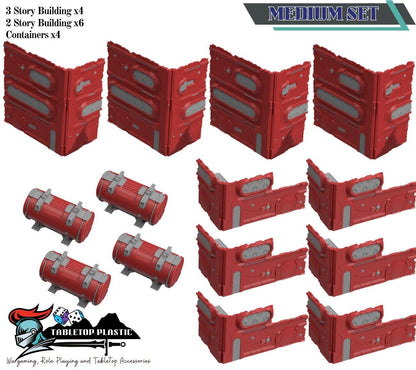 WTC 2025 Tournament Greater Good Terrain: Foldable Ruins & Containers - Map Pack v2.3