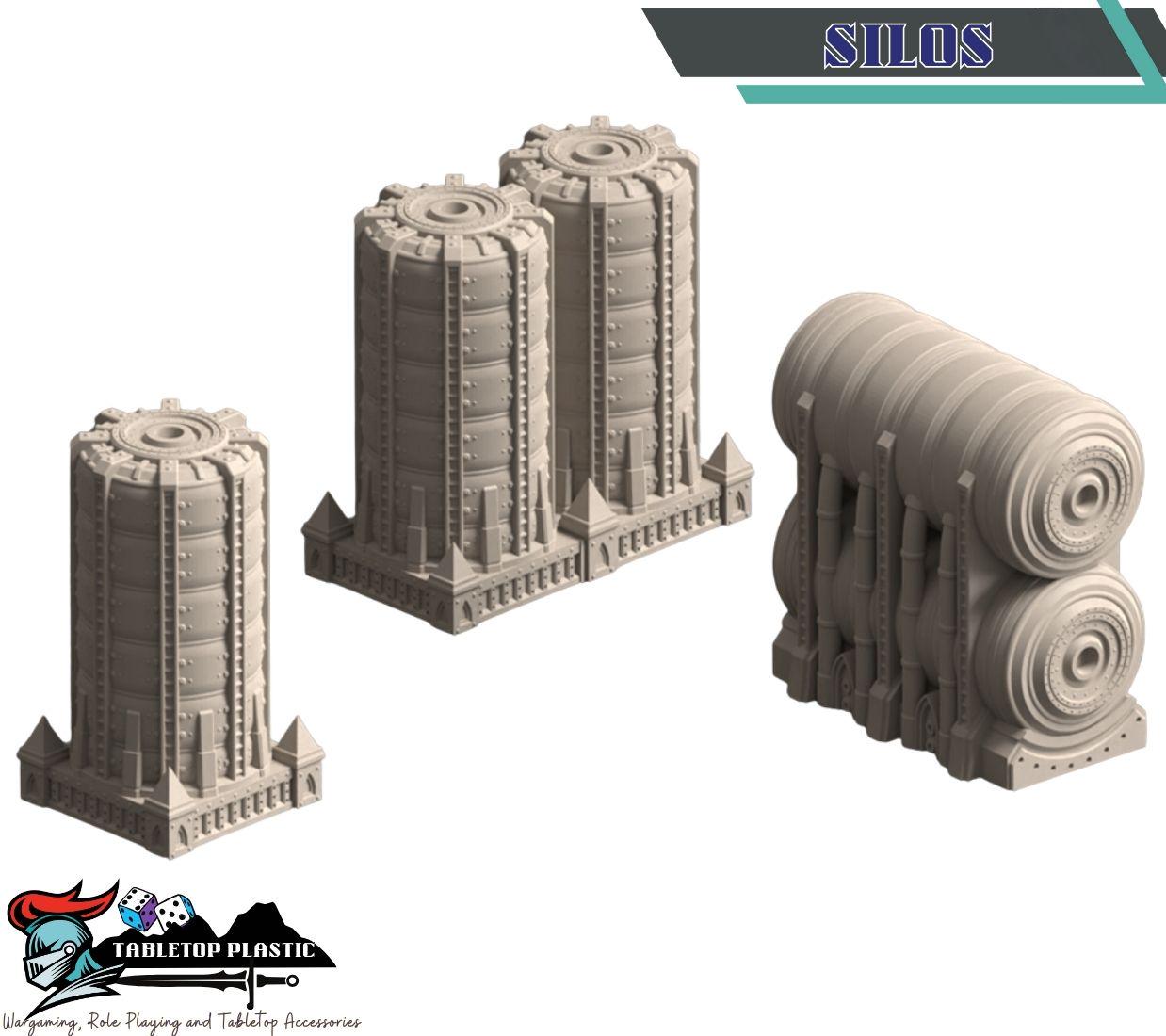 Grimdark hive city terrain set: Omnis Prime Hive District modular hab‑blocks, gantries, walkways