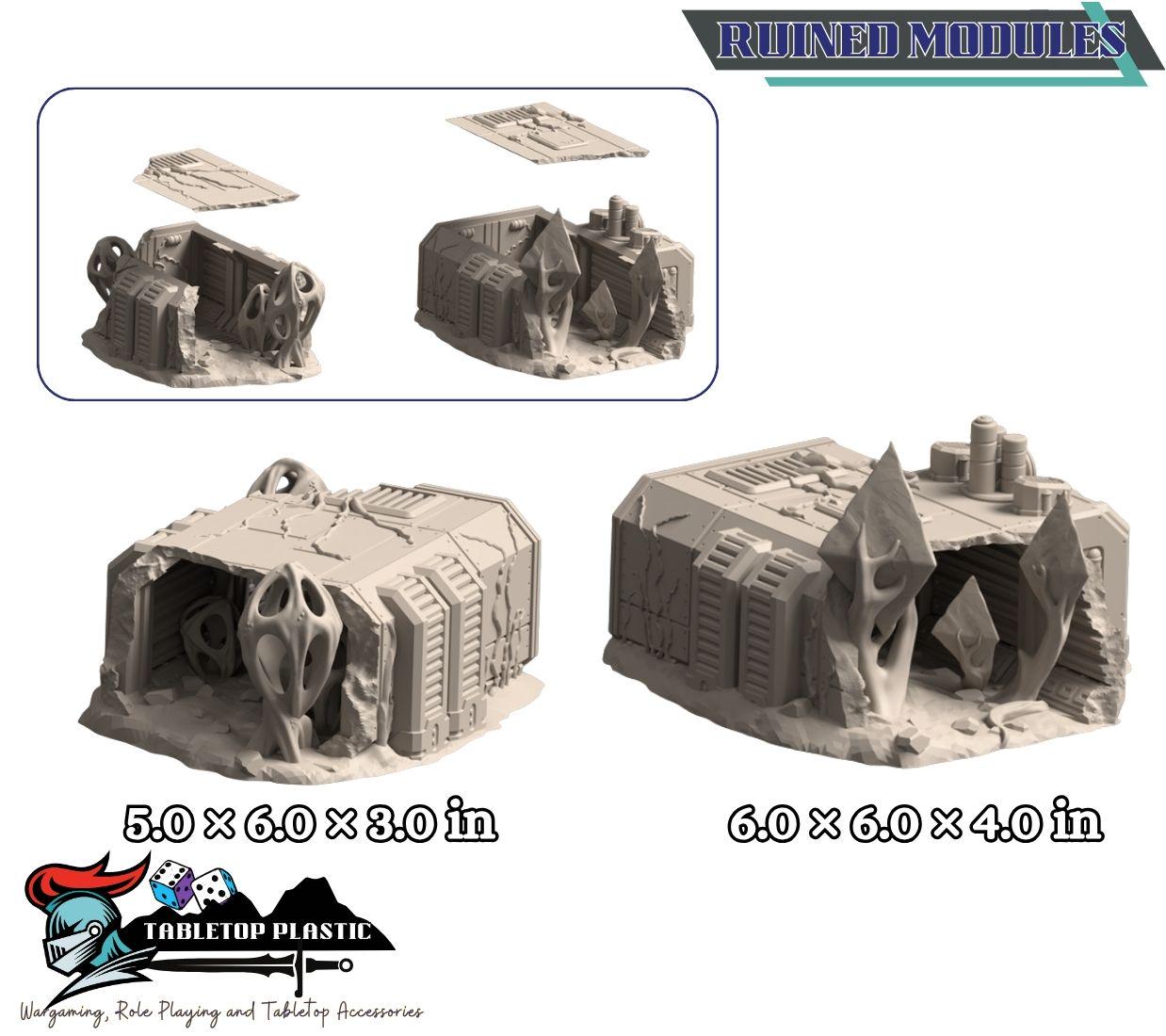 Jungle Death world Sci-Fi Terrain: Research Station Alien Forest - 28-32mm Scale