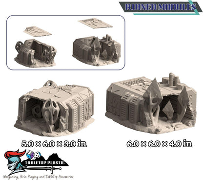 Jungle Death world Sci-Fi Terrain: Research Station Alien Forest - 28-32mm Scale