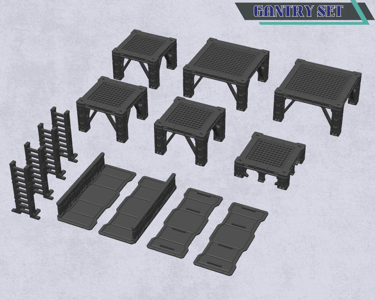 Modular Industrial Terrain: For Skirmish Sci-Fi Wargames - 28mm Scale