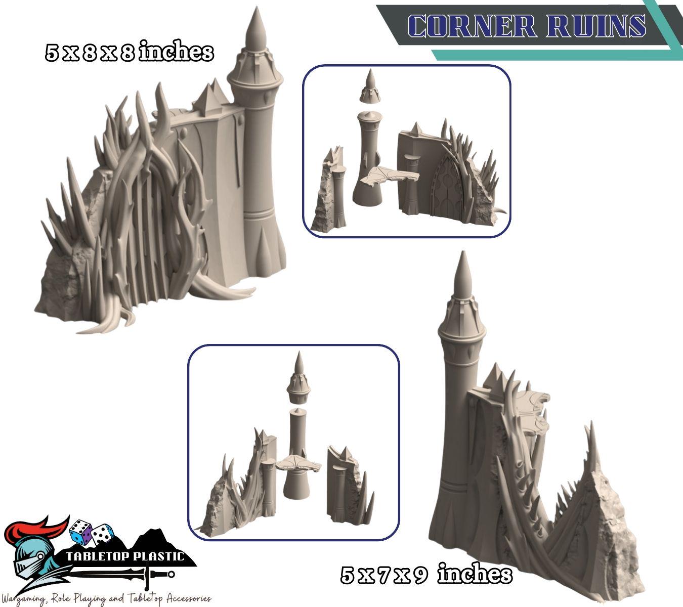 Belkartam Corrupted Ancient World: alien‑daemonic ruins set with webway portals - (28–32 mm) for 40k & Kill Team