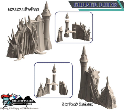 Belkartam Corrupted Ancient World: alien‑daemonic ruins set with webway portals - (28–32 mm) for 40k & Kill Team