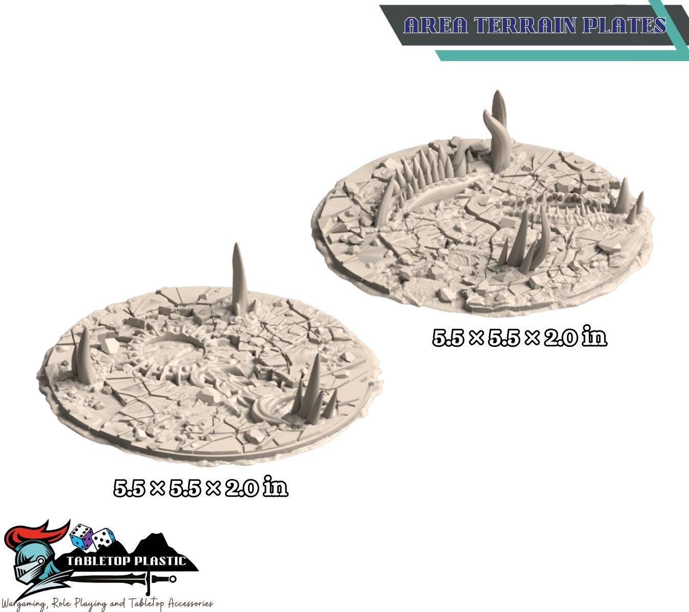 Belkartam Corrupted Ancient World: alien‑daemonic ruins set with webway portals - (28–32 mm) for 40k & Kill Team