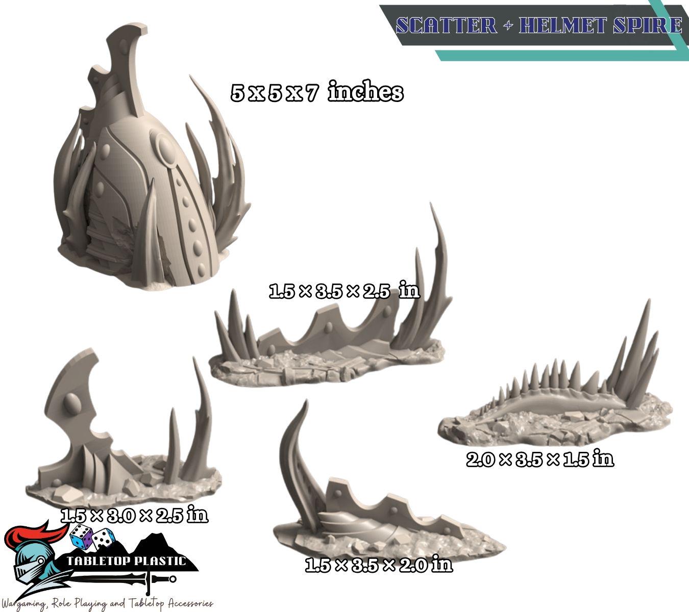 Belkartam Corrupted Ancient World: alien‑daemonic ruins set with webway portals - (28–32 mm) for 40k & Kill Team