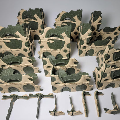 Foldable Eldar 10th Edition 40k Terrain: Space Elf Ruins - 40k Chapter Approved
