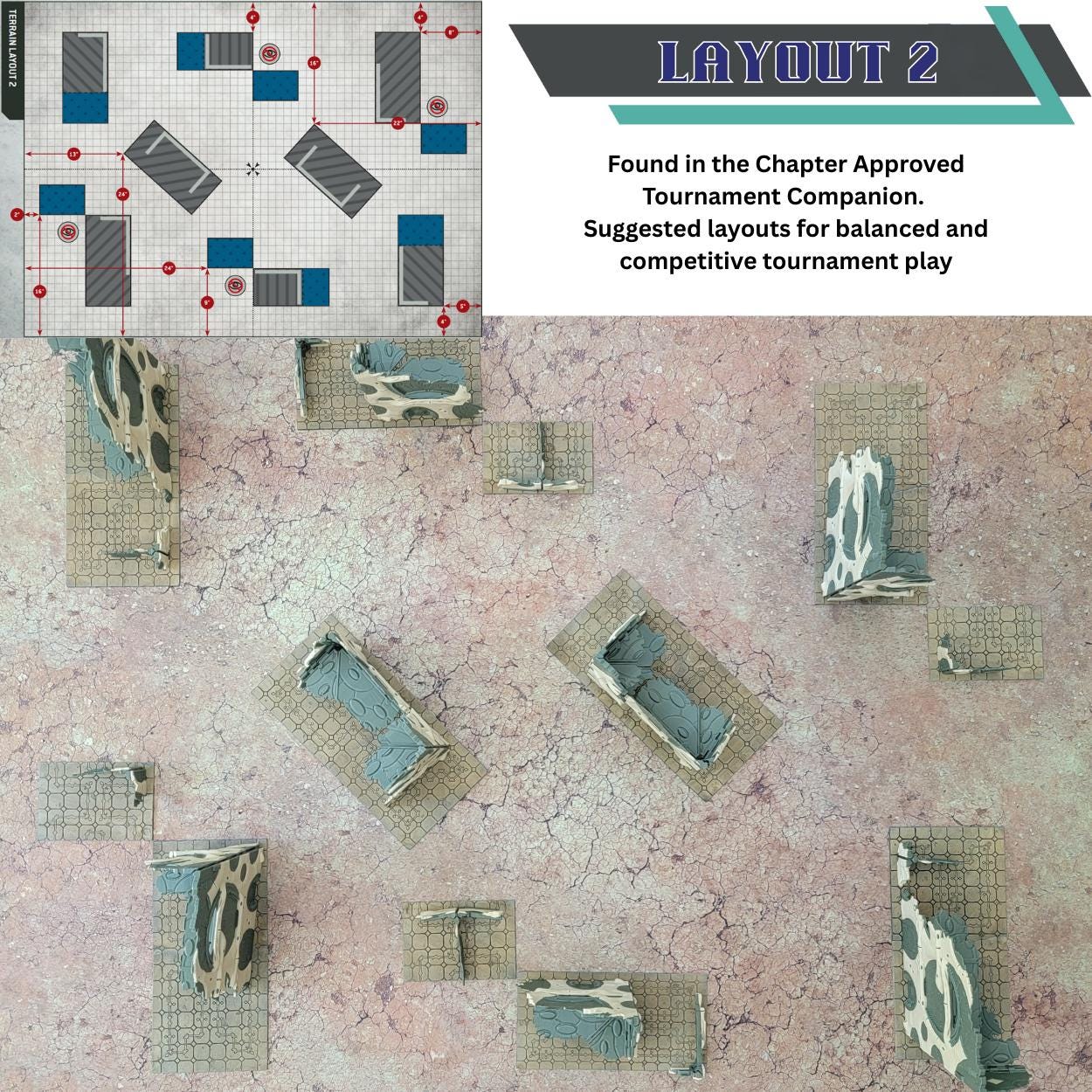 Foldable Eldar 10th Edition 40k Terrain: Space Elf Ruins - 40k Chapter Approved