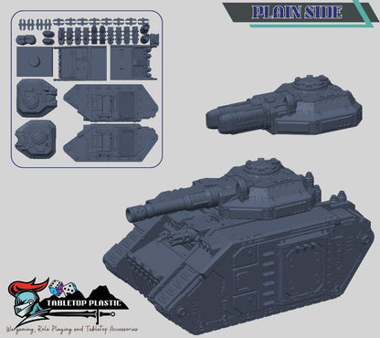 Heavy Sci-Fi Battle Tank – Grimdark 28–32 mm Tabletop Model