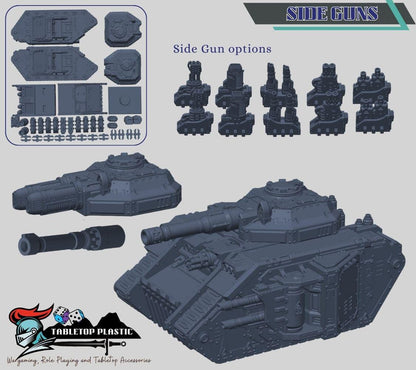 Heavy Sci-Fi Battle Tank – Grimdark 28–32 mm Tabletop Model