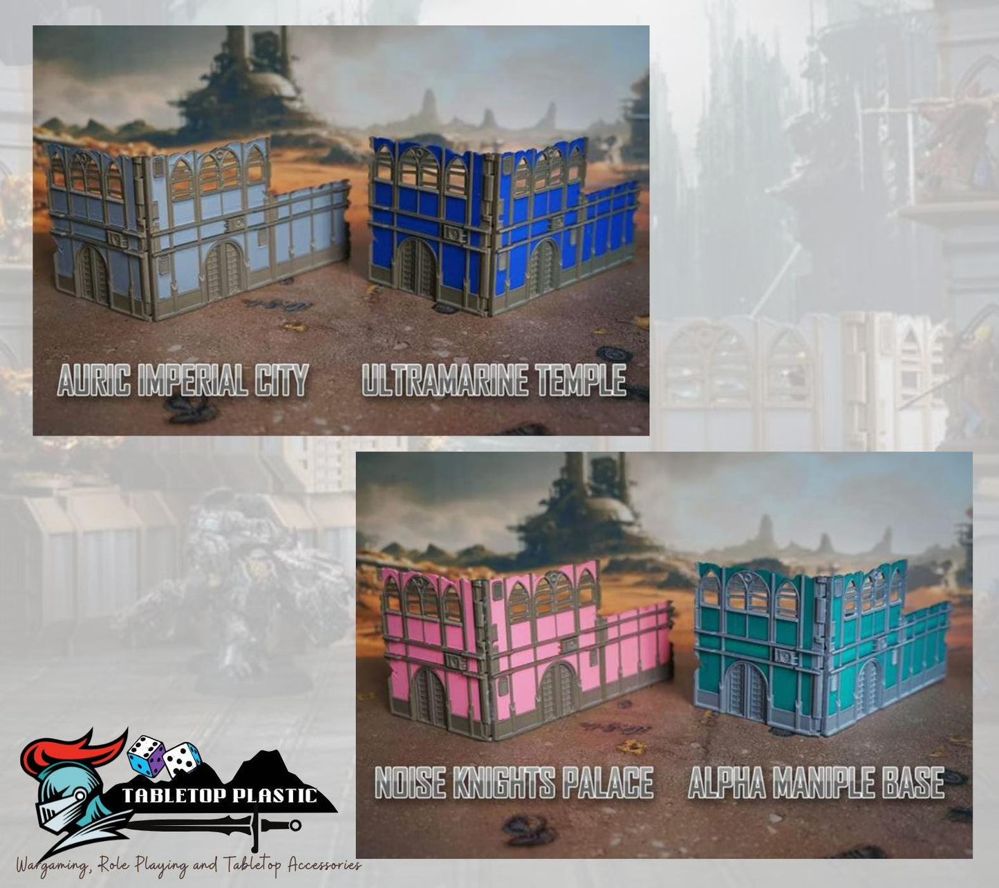 WTC 2025 Tournament Terrain: Foldable Ruins & Containers - Map Pack v2.3