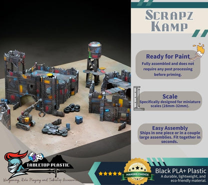 Modular Ork Terrain: 40K/Kill Team Scrapz Kamp