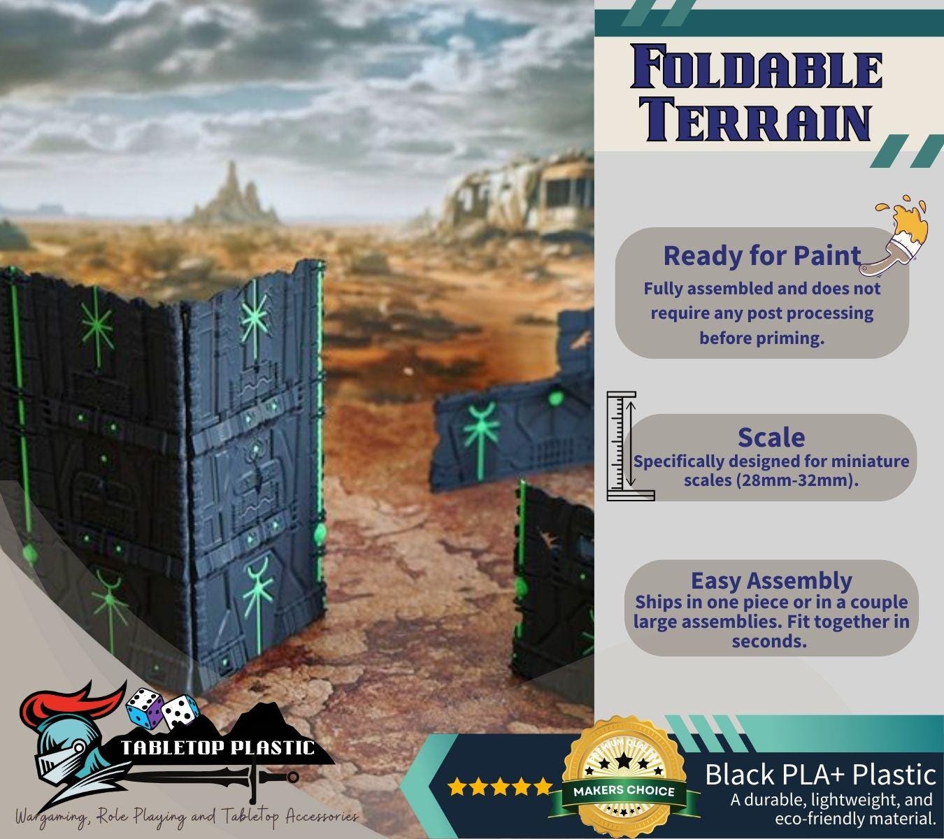 WTC 2025 Tournament: Foldable Ruins & Containers - Map Pack v2.3