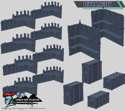 Demon Gate WTC‑Style 40k Terrain — Full Board Set (Heavy / Medium / Light), Ruins & Containers, Tournament‑Spec Dimensions