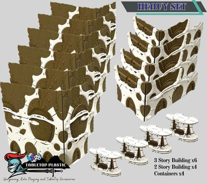 WTC 2025 Tournament Space Elves Terrain: Foldable Ruins & Containers - Map Pack v2.3