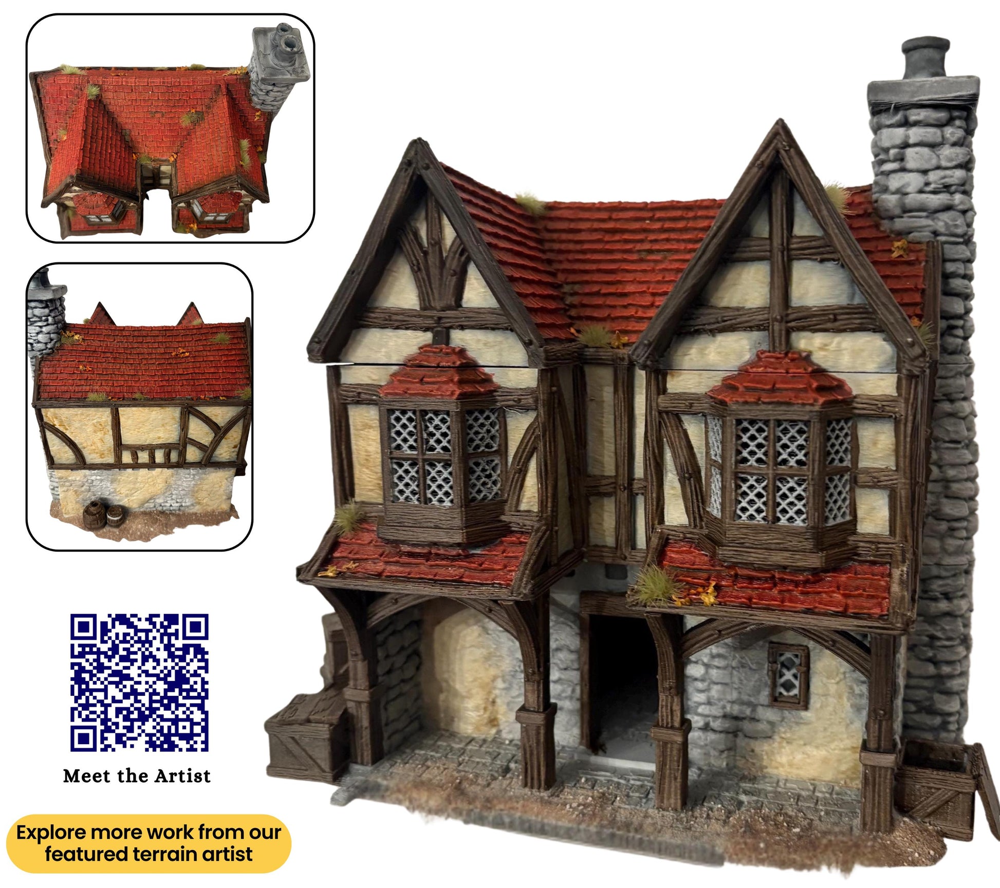 Medieval Village Terrain: Fantasy 32mm Scenery - Briarwood