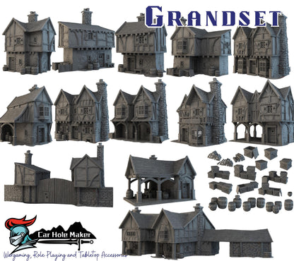 Medieval Village Terrain: Fantasy 32mm Scenery - Briarwood