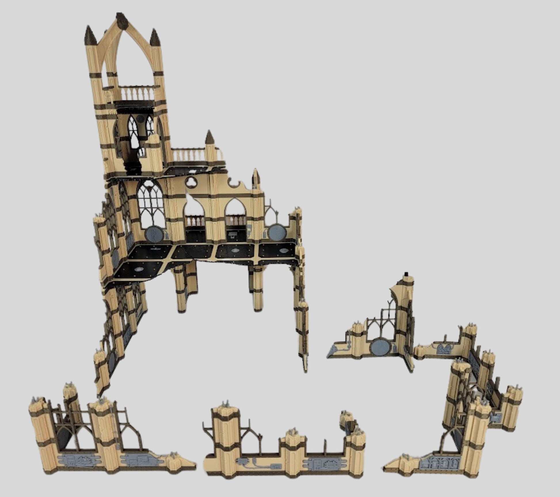 Gothic Ruins Auditorium: 28mm Wargame Terrain Set