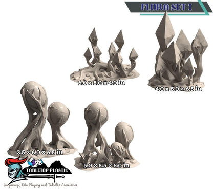 Jungle Death world Sci-Fi Terrain: Research Station Alien Forest - 28-32mm Scale