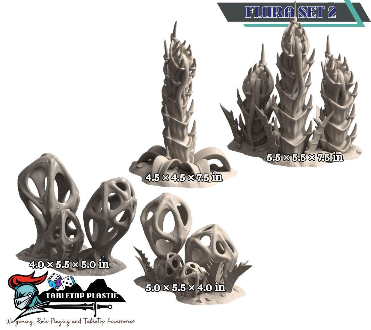 Jungle Death world Sci-Fi Terrain: Research Station Alien Forest - 28-32mm Scale