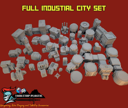 Epic Scale Industrial Zone Terrain: 6mm-8mm Wargaming Scenery