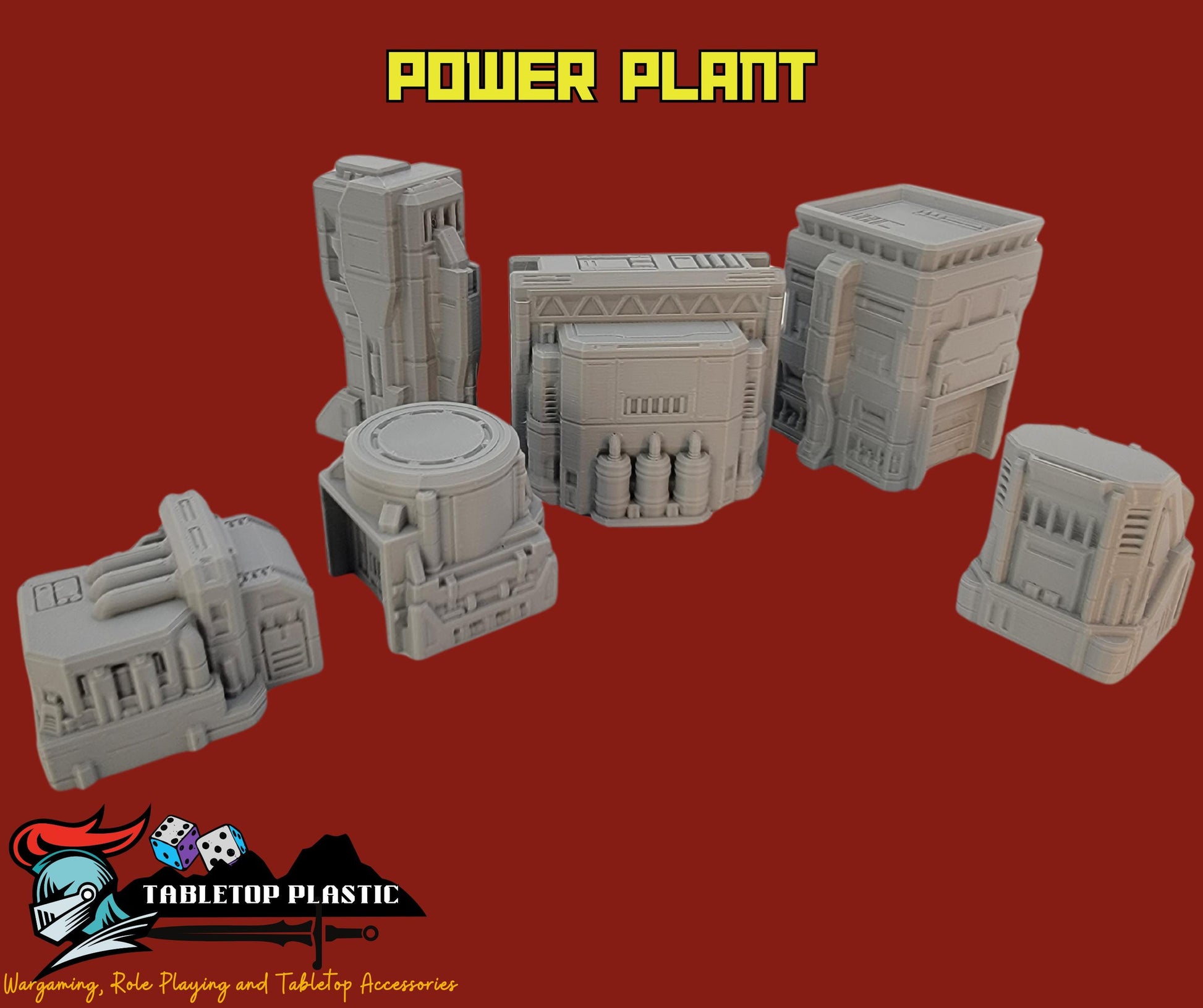 Epic Scale Industrial Zone Terrain: 6mm-8mm Wargaming Scenery
