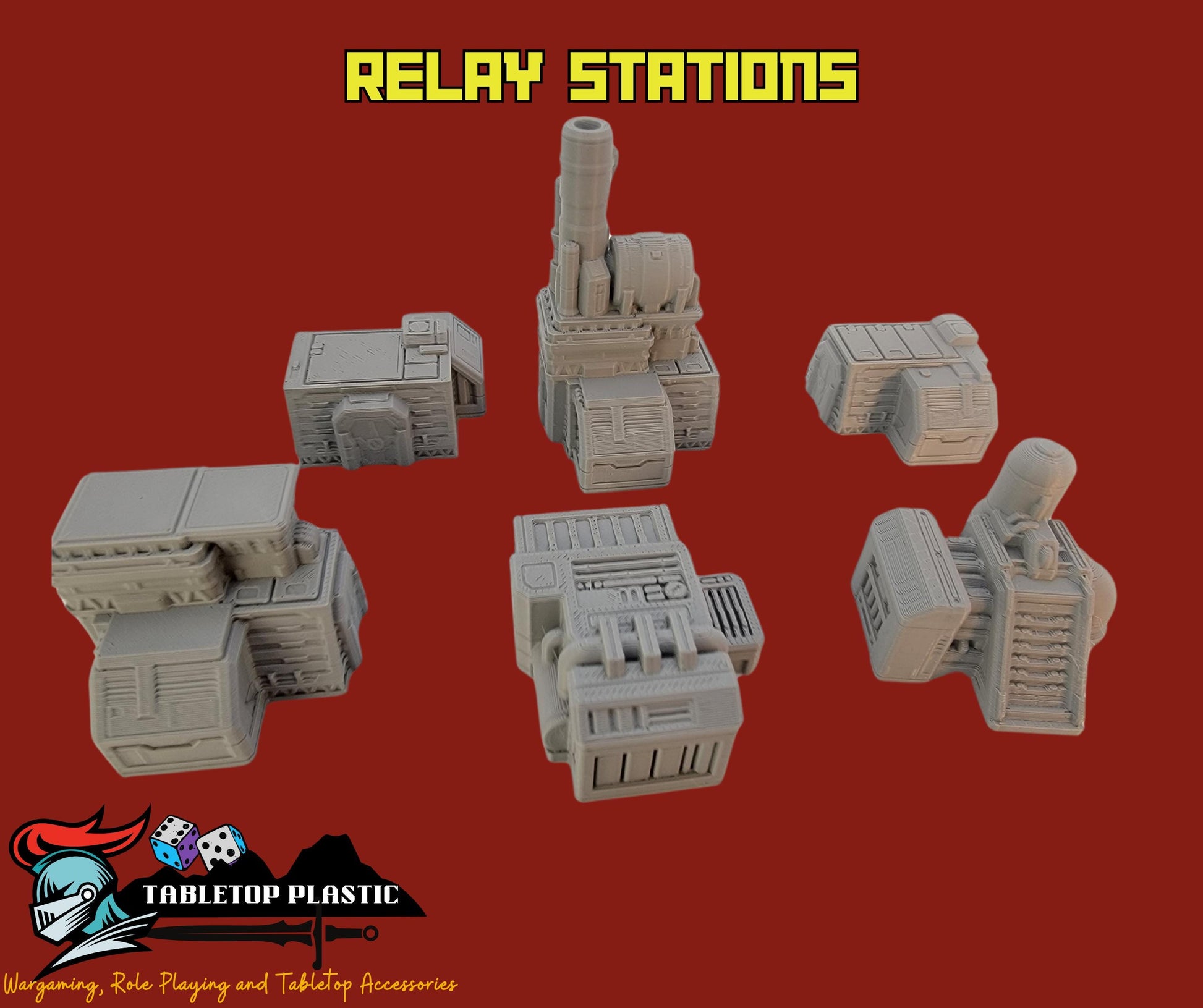 Epic Scale Industrial Zone Terrain: 6mm-8mm Wargaming Scenery