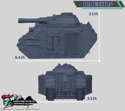 Heavy Sci-Fi Battle Tank – Grimdark 28–32 mm Tabletop Model