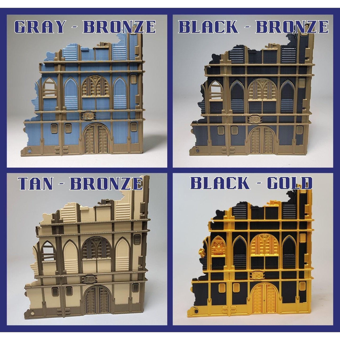 Foldable Wargaming Terrain: Modular Sci-Fi Ruins - 40k Chapter Approved