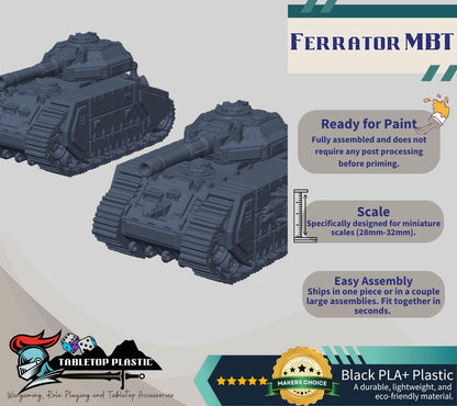 Ferrator MBT – Heavy Sci-Fi Battle Tank 28–32 mm