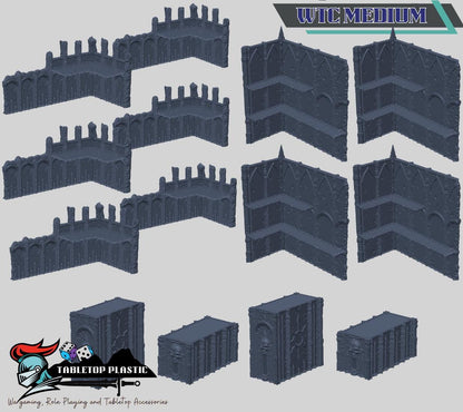 Demon Gate WTC‑Style 40k Terrain — Full Board Set (Heavy / Medium / Light), Ruins & Containers, Tournament‑Spec Dimensions