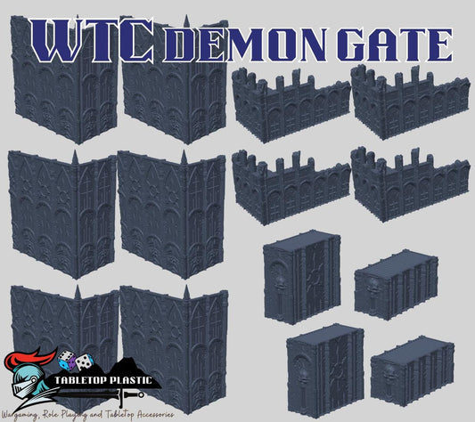 Demon Gate WTC‑Style 40k Terrain — Full Board Set (Heavy / Medium / Light), Ruins & Containers, Tournament‑Spec Dimensions