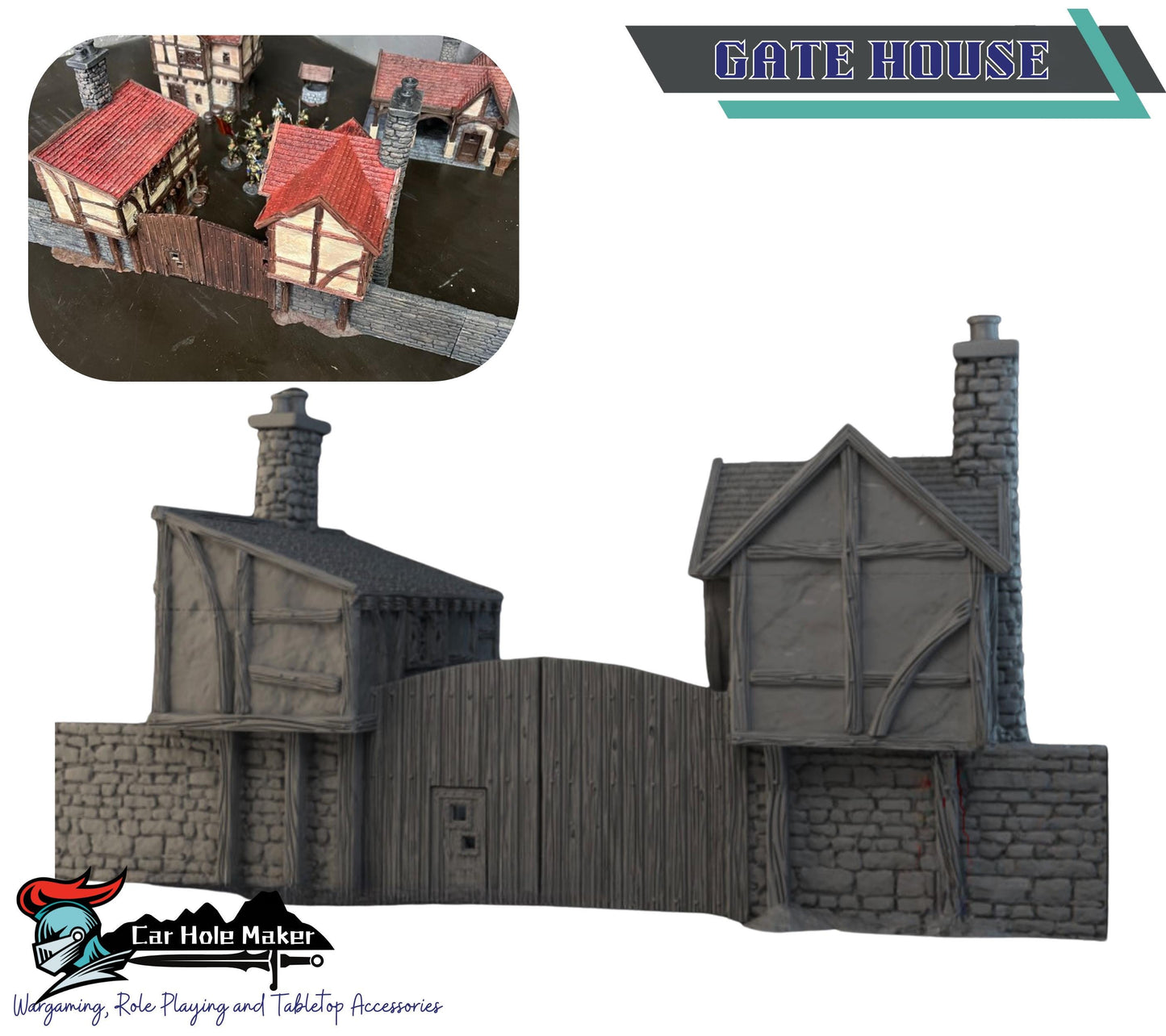 Medieval Village Terrain: Fantasy 32mm Scenery - Briarwood
