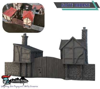 Medieval Village Terrain: Fantasy 32mm Scenery - Briarwood