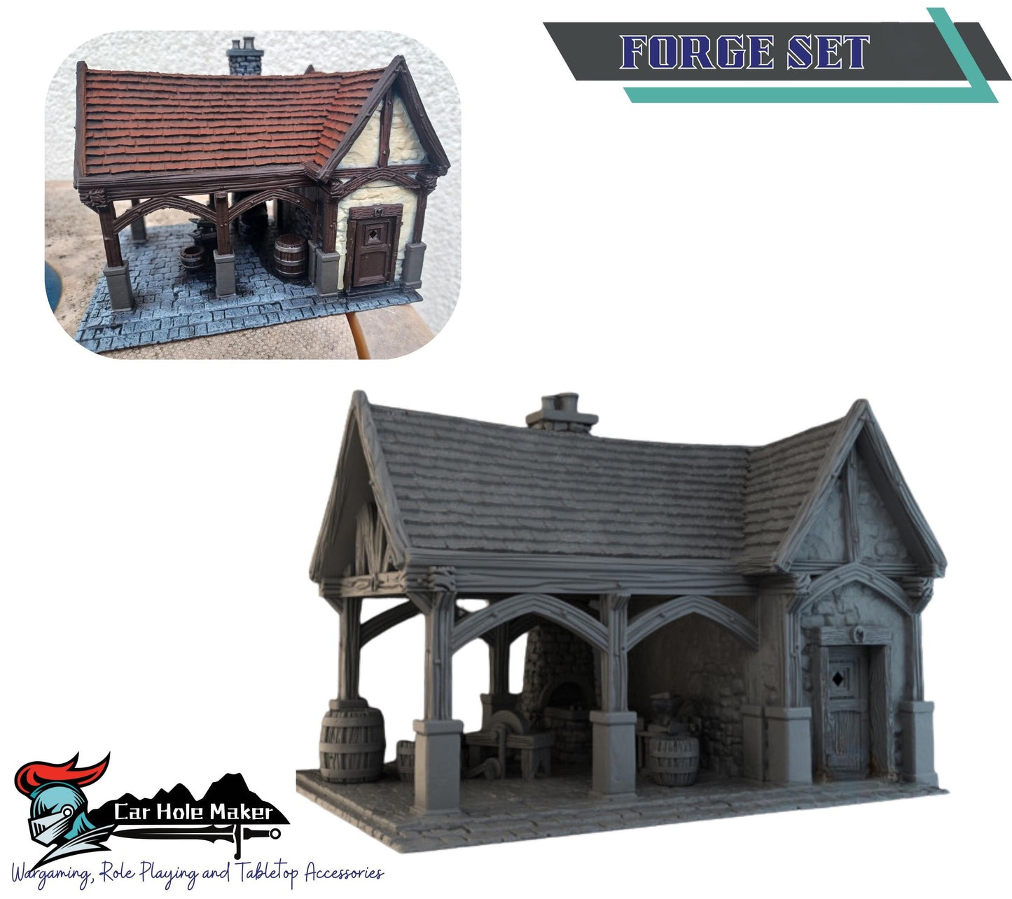 Medieval Village Terrain: Fantasy 32mm Scenery - Briarwood