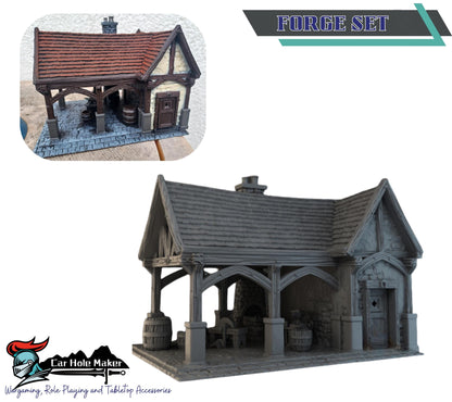 Medieval Village Terrain: Fantasy 32mm Scenery - Briarwood
