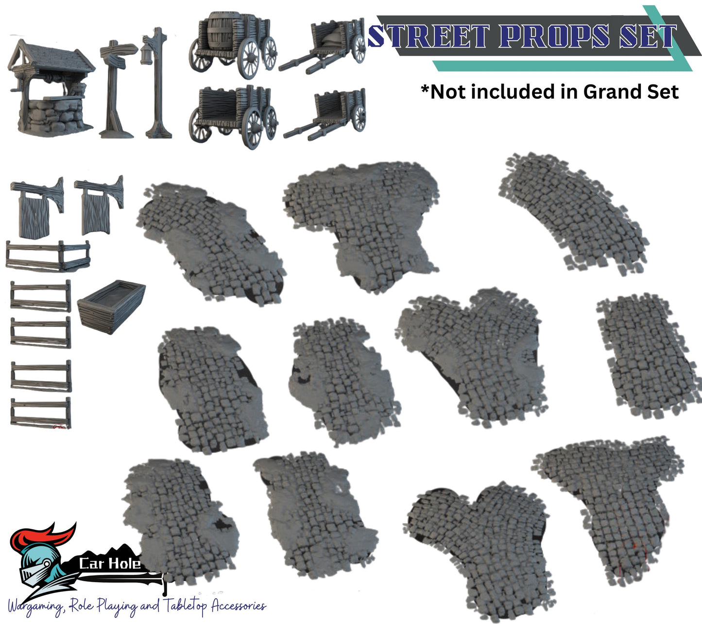 Medieval Village Terrain: Fantasy 32mm Scenery - Briarwood