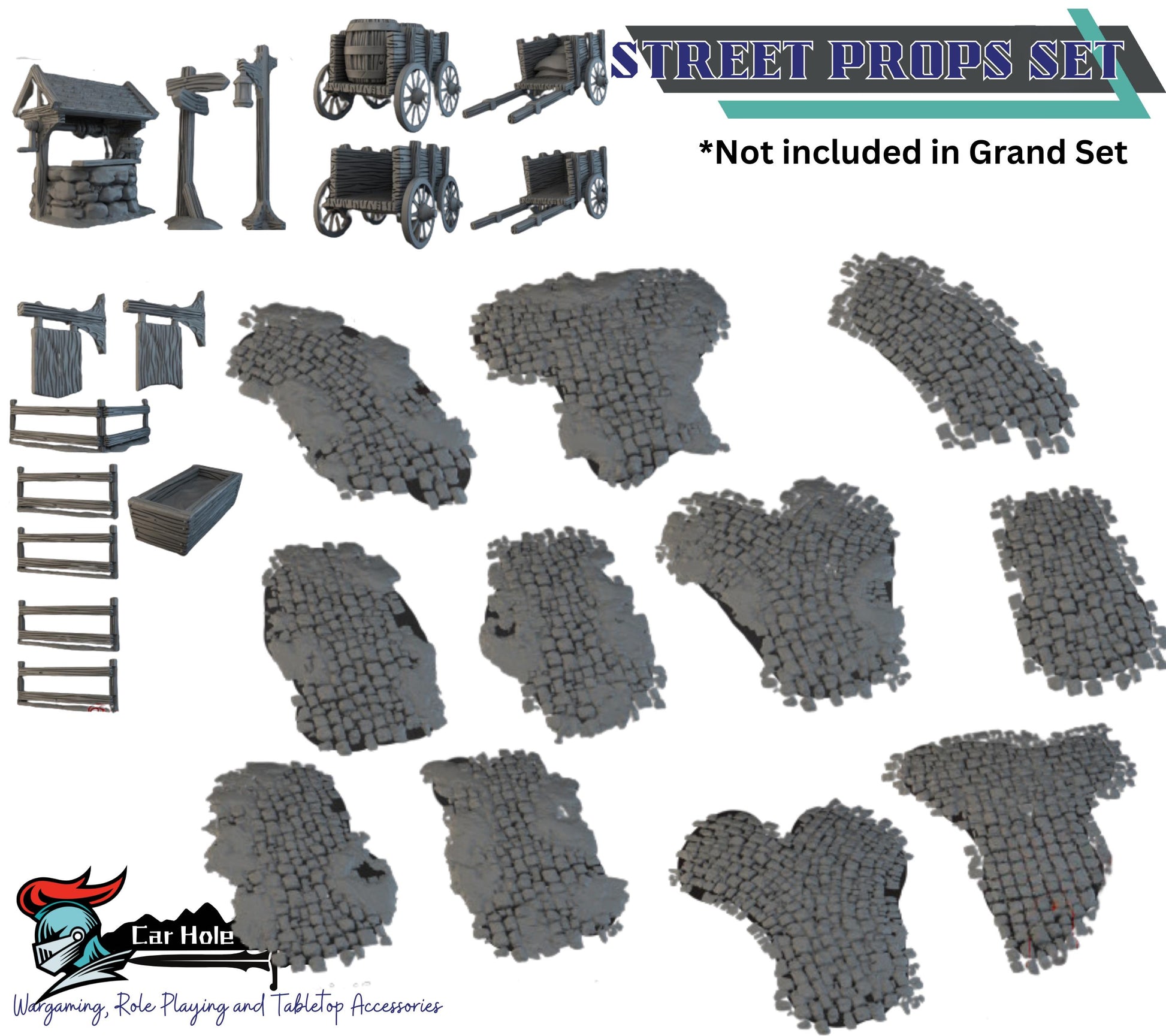 Medieval Village Terrain: Fantasy 32mm Scenery - Briarwood