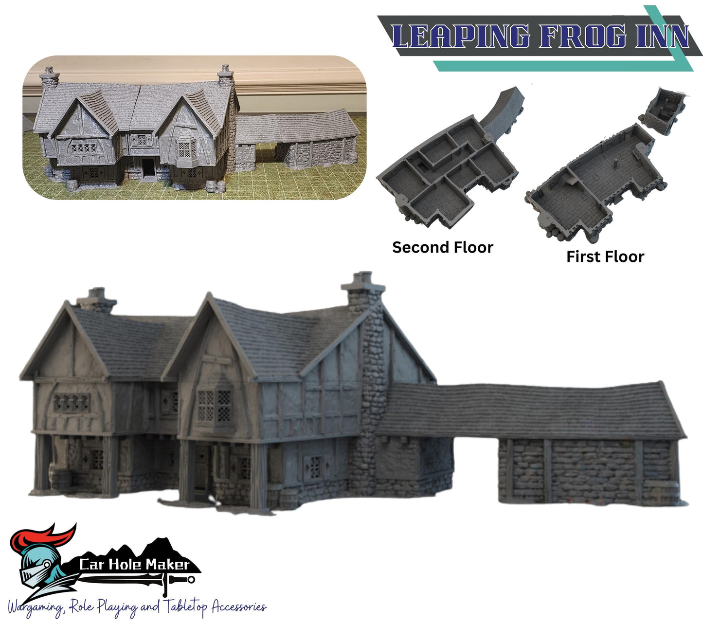Medieval Village Terrain: Fantasy 32mm Scenery - Briarwood