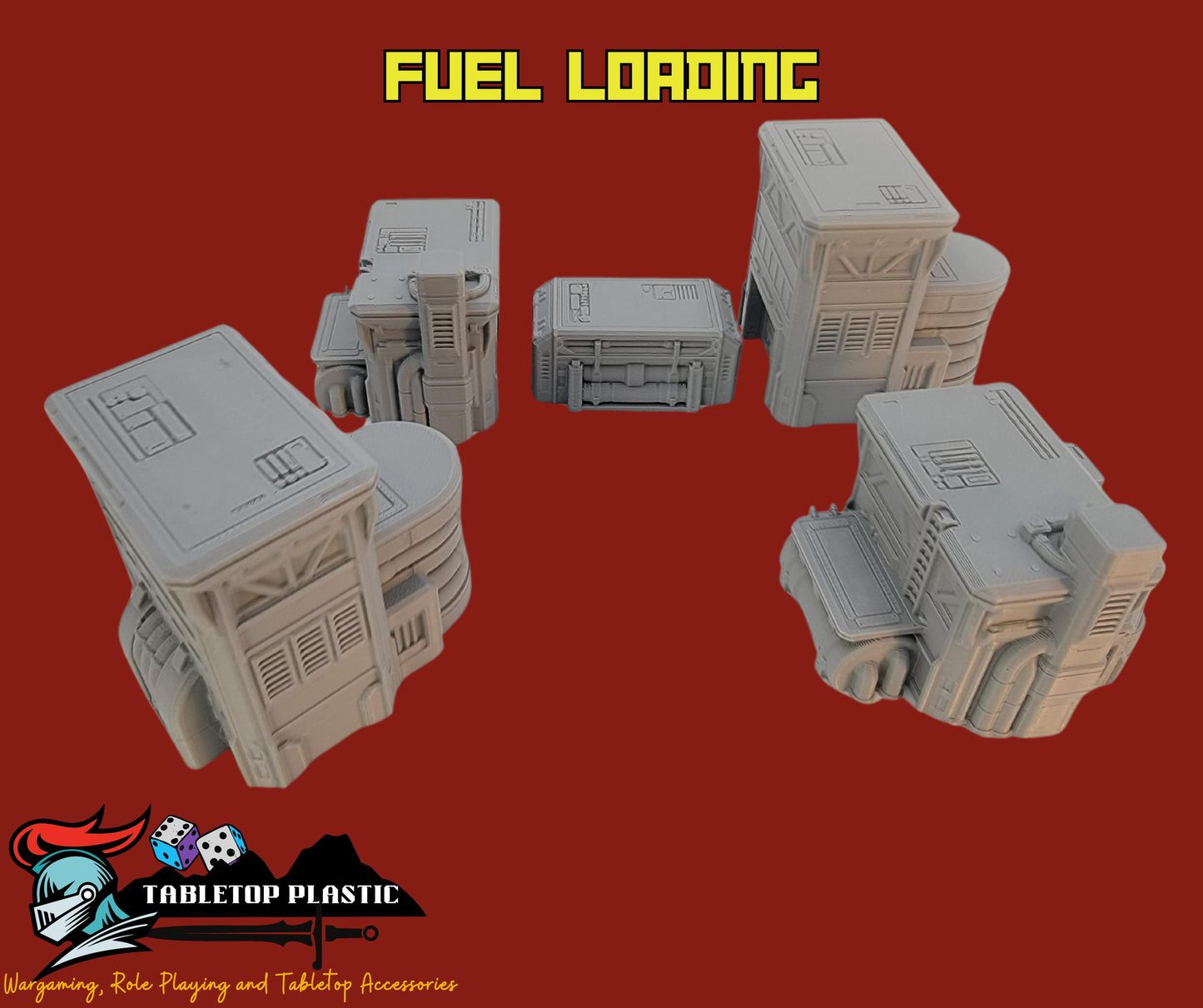 Epic Scale Industrial Zone Terrain: 6mm-8mm Wargaming Scenery